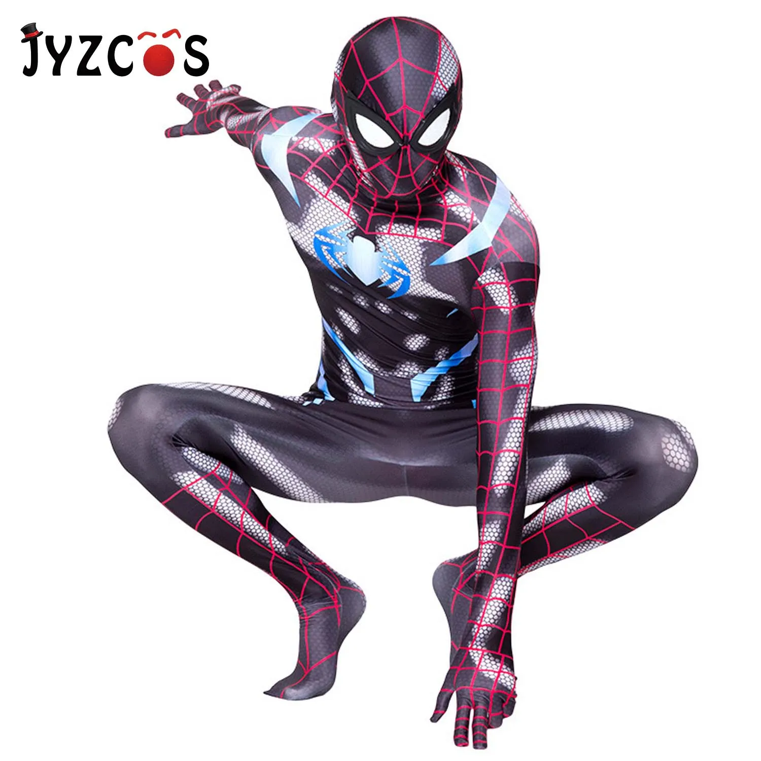 JYZCOS Marvel, PS4, Тайная война, Человек-паук, костюм для Хэллоуина, костюм Человека-паука, костюмы Человека-паука для взрослых, детей, косплей