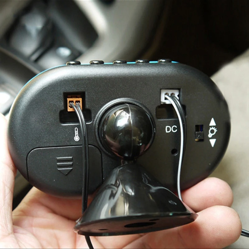 Car Voltage Monitor Clock Digital Thermometer
