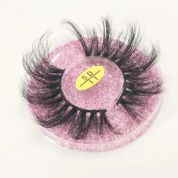 

Wholesale 5D 25mm Lashes Real Mink Hair in Bulk Custom Logo Fluffy Thick Long Diamond Round Box Packaging Mixed Styles