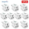 3/5/20pcs US To EU Travel Adapter Euro KR EU Plug Adapter AU UK Universal 4.8mm Adapter Converter Power Socket Electrical Plug ► Photo 1/6