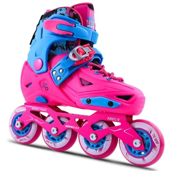 

Professional Roller Skating Shoes Adjustable Sliding/Slalom Inline Skates For Kids Children Skate Shoes Pink/Blue