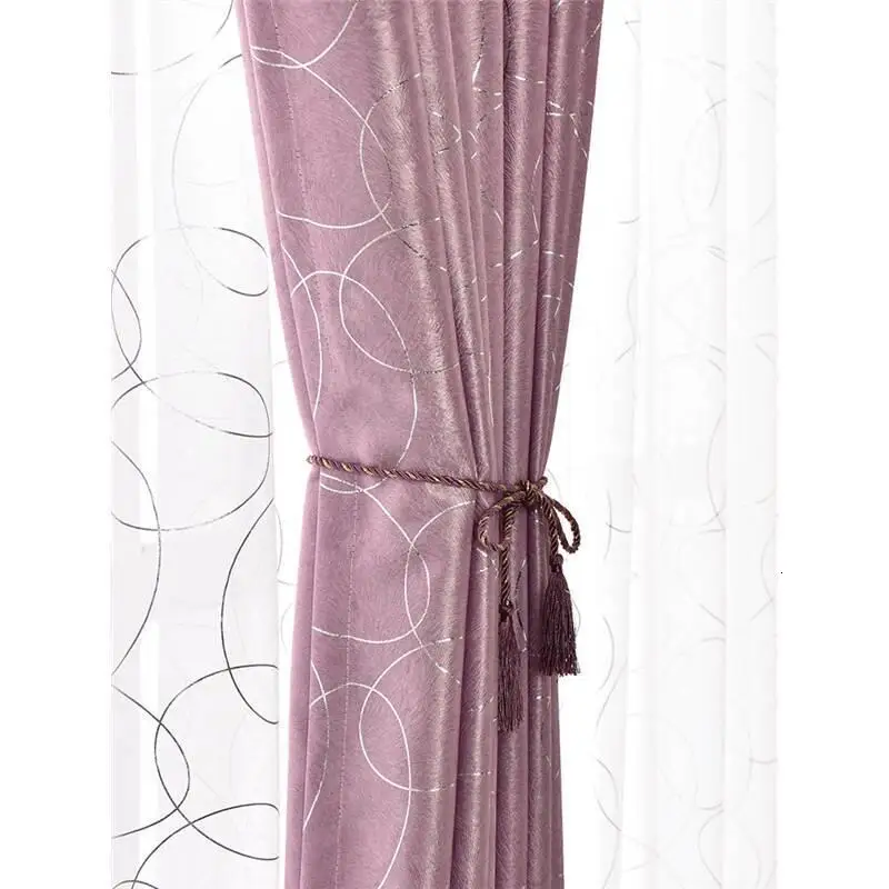 Плотные короткие Tende камера для Letto Европейский кварто Gordijnen Firany де Luxo Para Sala Pour Le Salon вышитые шторы