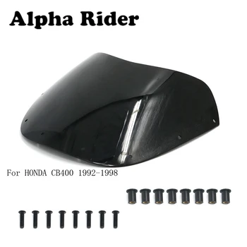 

92-98 CB400 Motorcycle Windscreen Windshield Air Deflector Plastic ABS Black For Honda CB400 1992 1993 1994 1995 1996 1997 1998