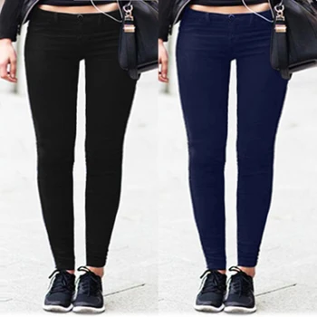 

ZANZEA Women Long Pants 2020 Fashion Autumn Ladies Casual Loose Long Trousers Elastic Streetwear Pantalones Mujer Plus Size 5XL