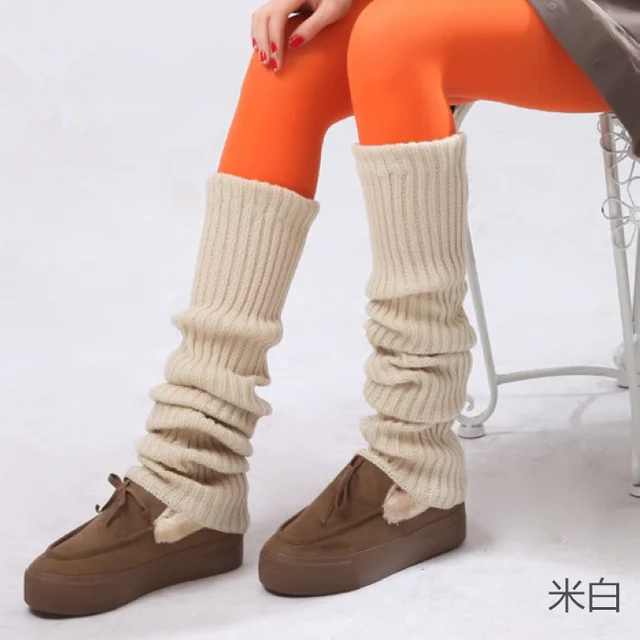 일본 JK 유니폼 로리타 스타일 코스프레 슬라우치 양말 느슨한 부츠 70cm 니트 무릎 다리 워머 양말 온난화 커버 다리 따뜻한
