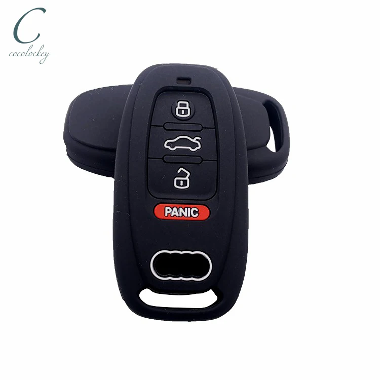 Cocolockey силиконовая искусственная кожа Подходит для Audi A4 A5 S4 Q5 B8 пульт