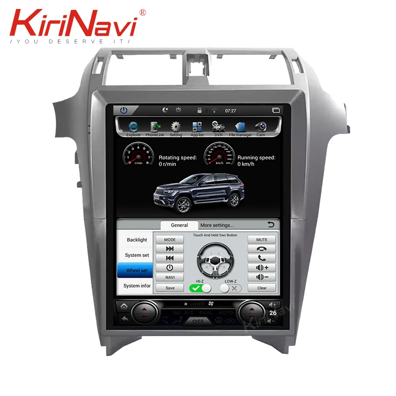 Автомагнитола KiriNavi в стиле Tesla 15 дюймов Android 9 0 для Lexus GX400 GX460 GPS навигация 4G стерео
