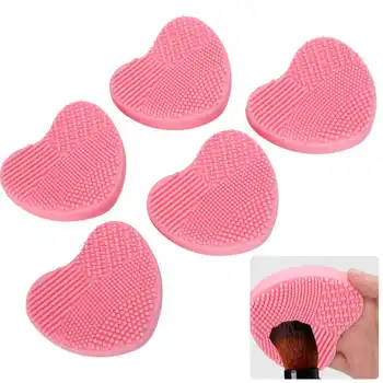 

5pcs Silicone Makeup Brushes Cleaning Pads Cosmetic Makeup Brush Cleaners Brush Washing Cleaning Tools Accessories Kit