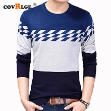 *#Best Price Covrlge 2019 Autumn Casual Men's Sweater O-Neck Patchwork Slim Fit Knitwear Mens Sweaters Pullover Men Pull Homme S-2XL MZM055 *#Best Price Covrlge 2019 Autumn Casual Men's Sweater O-Neck Patchwork Slim Fit Knitwear Mens Sweaters Pullover Men Pull Homme S-2XL MZM055