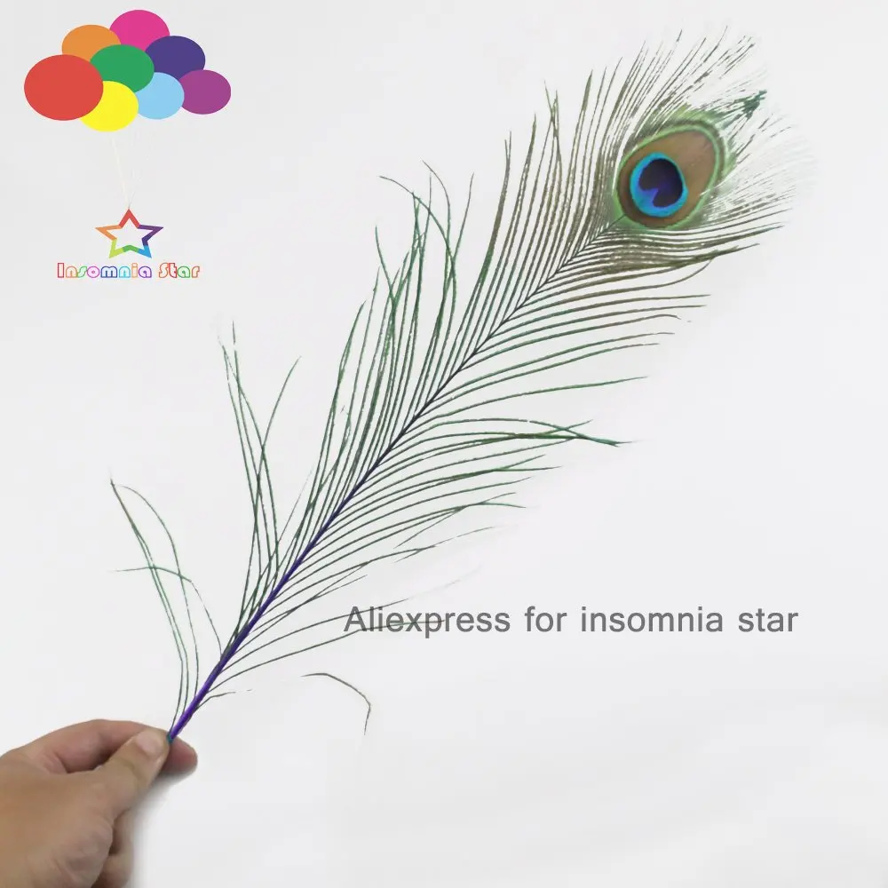 Deep purple Peacock Feathers 16-18 inches Long 40-45cm 100 pieces per pack