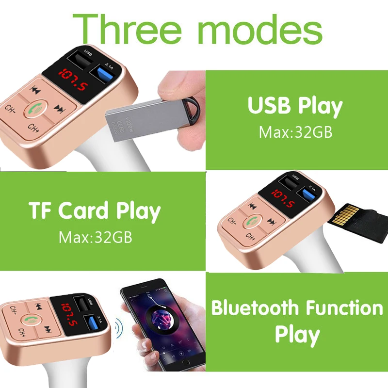 Автомобильный комплект громкой связи беспроводной Bluetooth fm передатчик ЖК дисплей