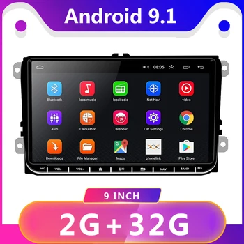 

2 Din Android 9.1 Car radio GPS Navigation For VW Passat B6 volkswagen Skoda Octavia 2 superbJetta T5 golf 5 6 Multimedia Player