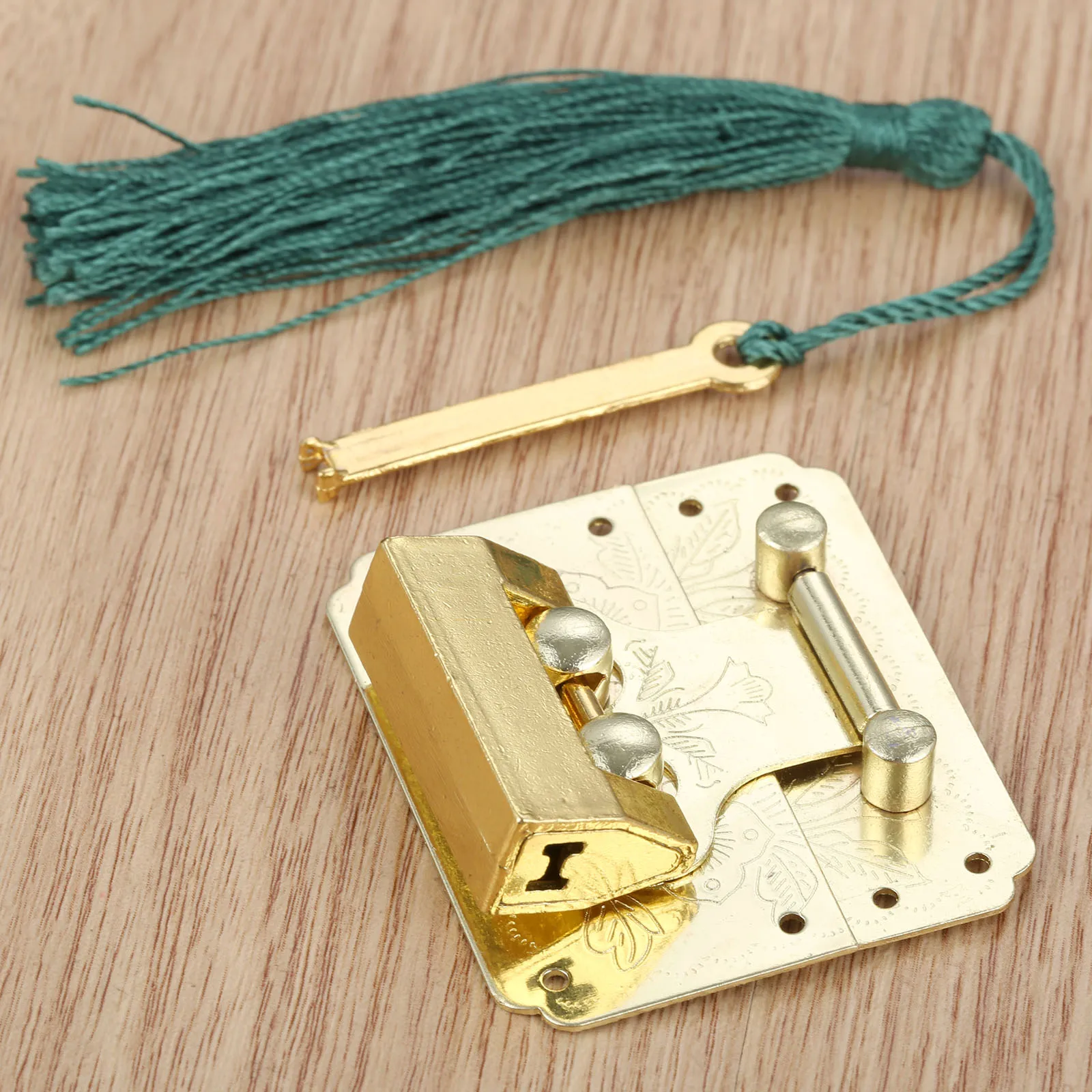 

2Pcs Vintage Antique Lock Zinc Alloy Chinese Old Lock Retro Keyer Padlock Jewelry Wooden Box Drawer Padlock Lock 33*18mm