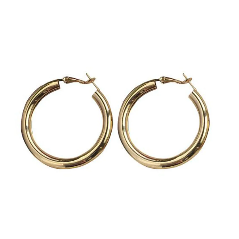 Fashion New Arrival Big Circle Metal Vintage Simple Women Big Hoop