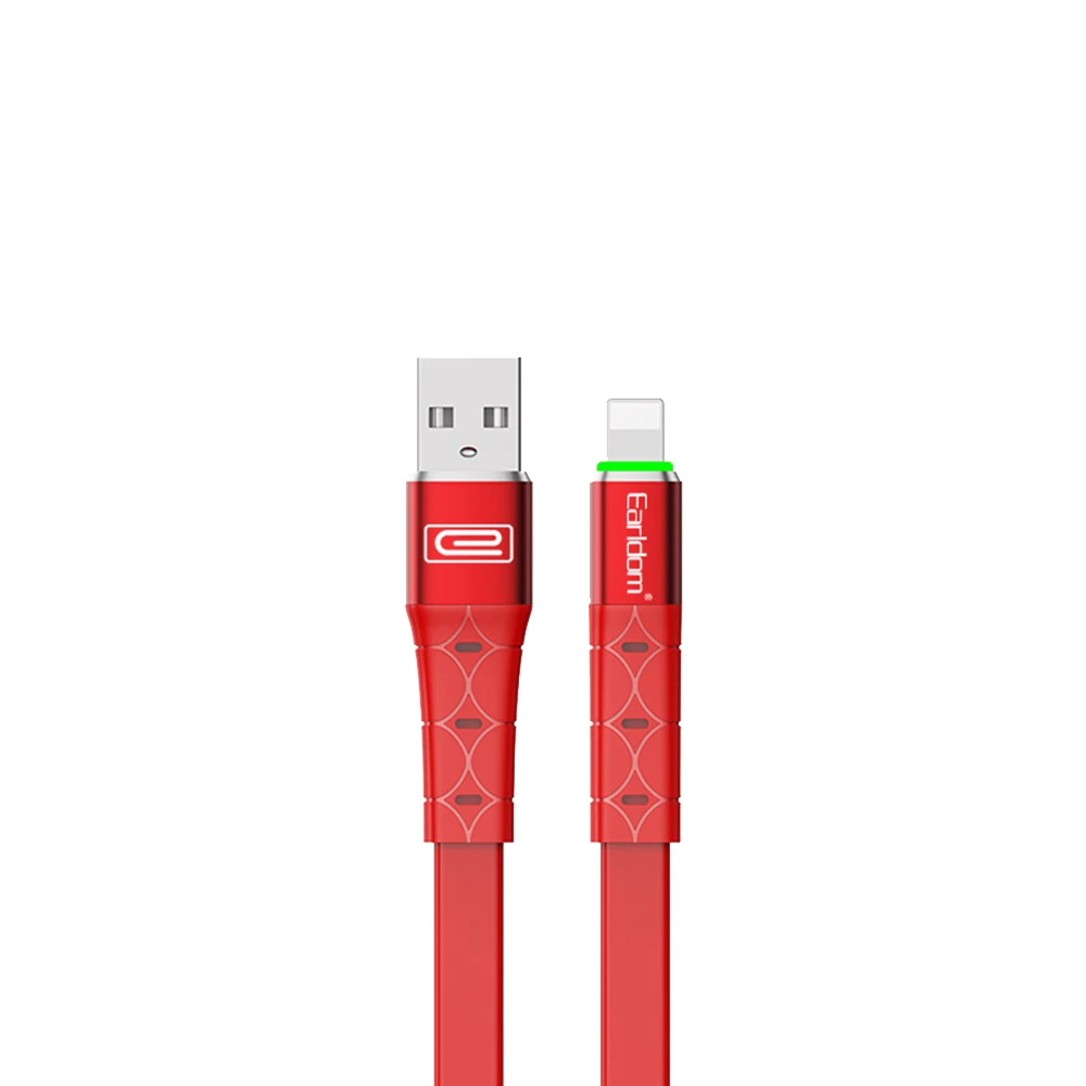 For Apple Red FDBRO быстрый зарядный провод кабель usbc для Xiaomi K20 Pro Note 10 светодиодный usb type C кабель 1 м USB-C зарядное устройство для мобильного телефона - Цвет: For Apple Red
