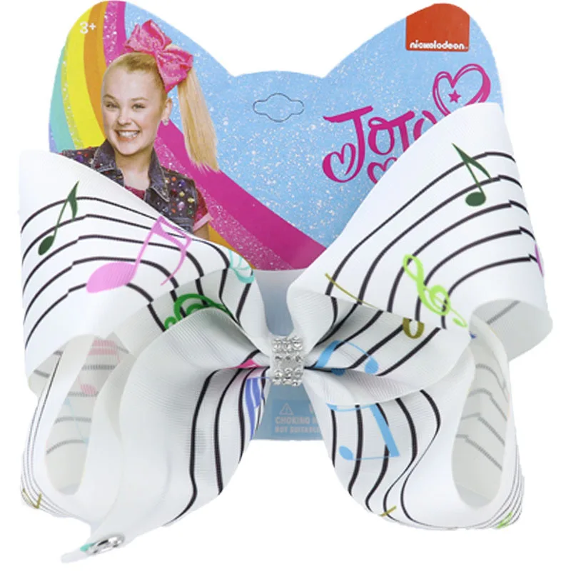 5 1 шт. " Jojo Siwa бант зажим для волос для девочек музыкальная заколка для волос металлические полосы заколки пианино символ модные вечерние аксессуары для волос - Цвет: 5