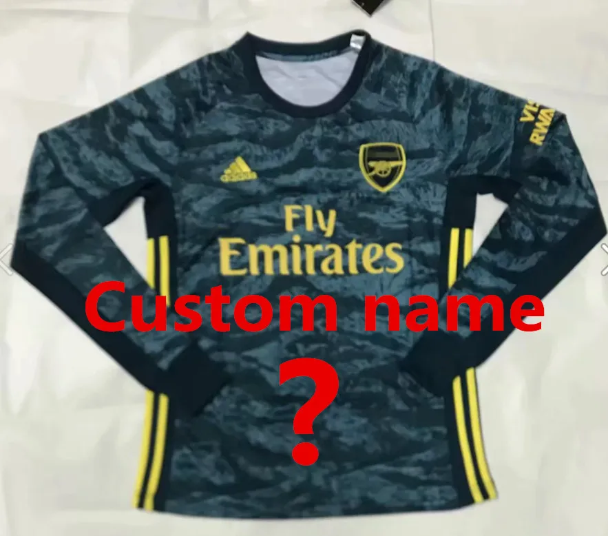 Футбольная рубашка с длинным рукавом,, Arsenal, 19/20 OZIL, домашняя красная футбольная майка, желтая, LACAZETTE AUBAMEYANG RAMSEY, футбольная рубашка - Цвет: shirt