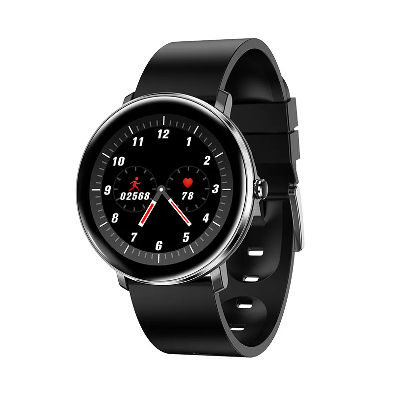 Черный Умный браслет, Bluetooth, часы, пульсометр, кровяное давление, здоровье, фитнес-трекер, IP67, водонепроницаемый, 1,22 дюймов, цветной экран, gps H11 - Цвет: Черный