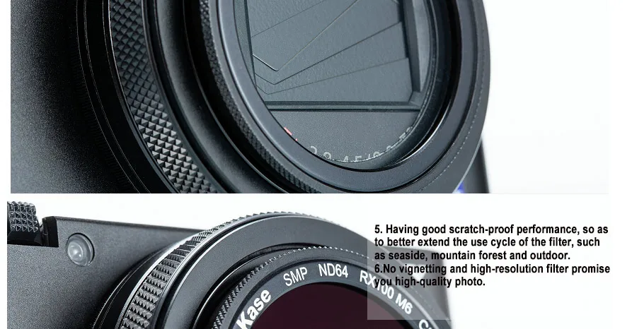 Kase для магнитных фильтров RX100 M6 3 в 1 комплект mc uv+ cpl+ nd фильтр