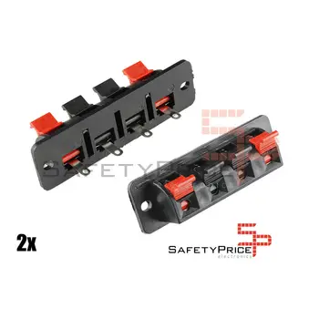

2x terminal connector borne for 2 Speakers 4 pin Dock stereo audio speaker