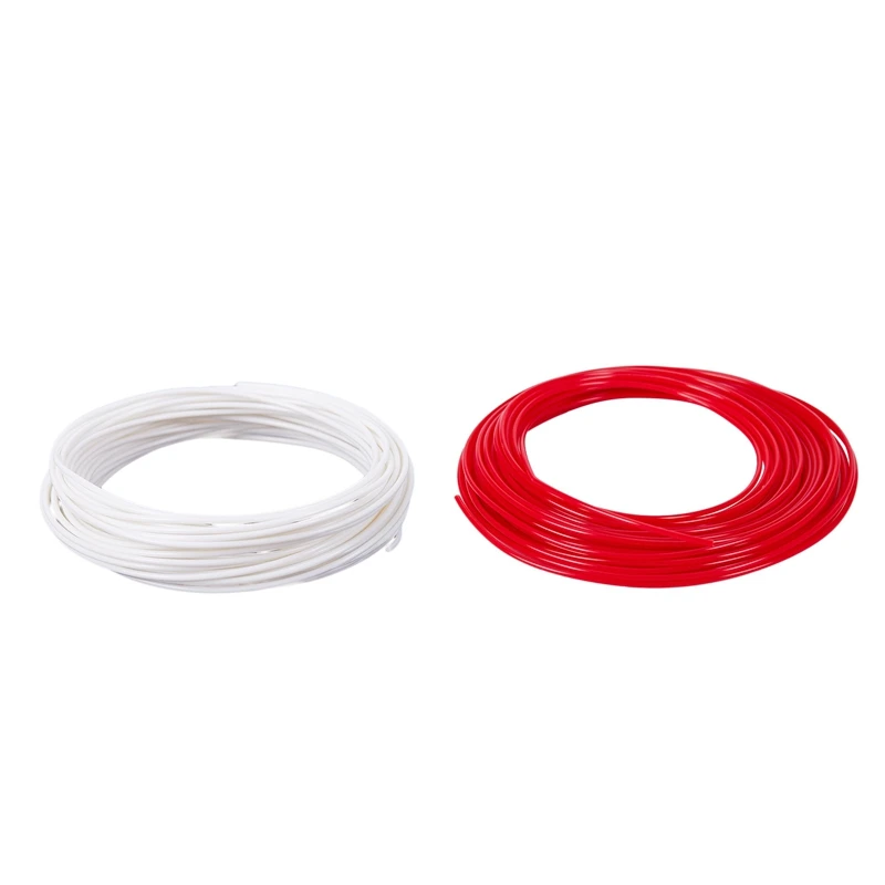 

2Pcs 3D Printer Pen Filament 1.75mm PLA 10M(RED PLA&White PLA)