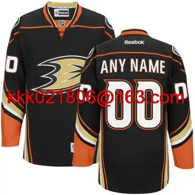Черный Custom Anaheim Top Quality Embroidery Logo Personalize#15 Ryan Getzlaf Jersey - Цвет: Черный