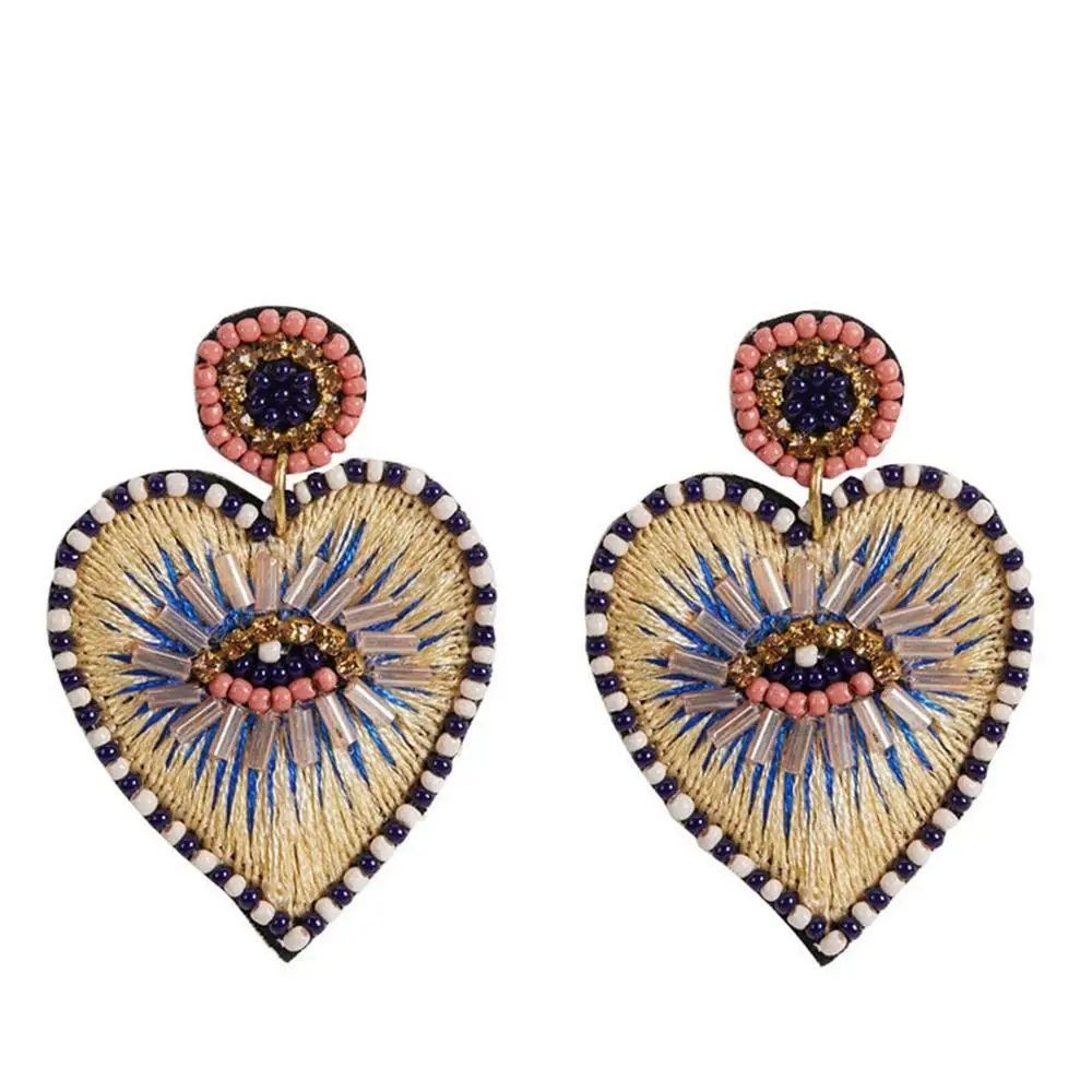 Серьги женские в стиле бохо с дьявольским глазом|Серьги-подвески| |