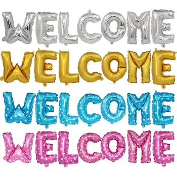 

16 Inch Rose Gold Welcome Home Letter Foil Balloons Event Invitation Party Decor Suppliers Inflatable Air Balls Decoration