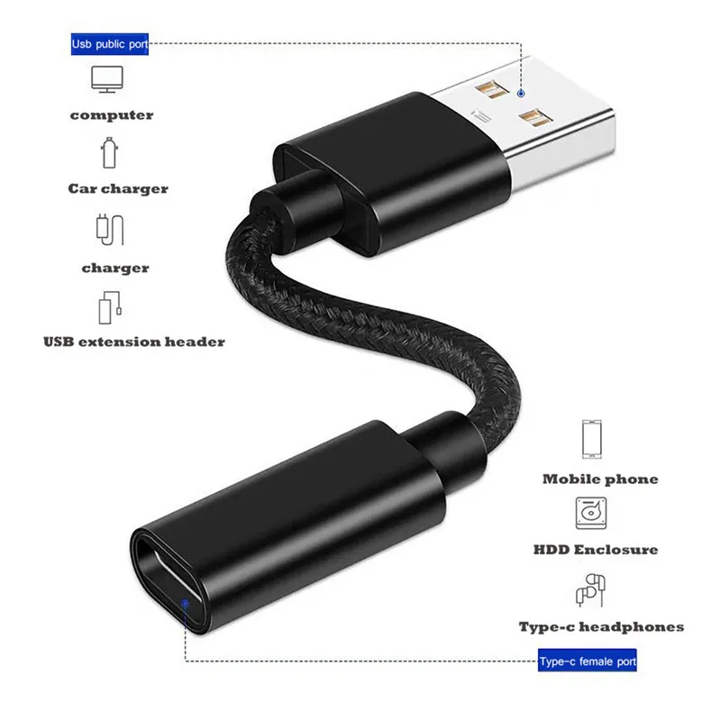 USB мужчина к type C женские наушники Aux Jack адаптер аудио кабель для huawei Xiaomi все type-C вызов Adaptador
