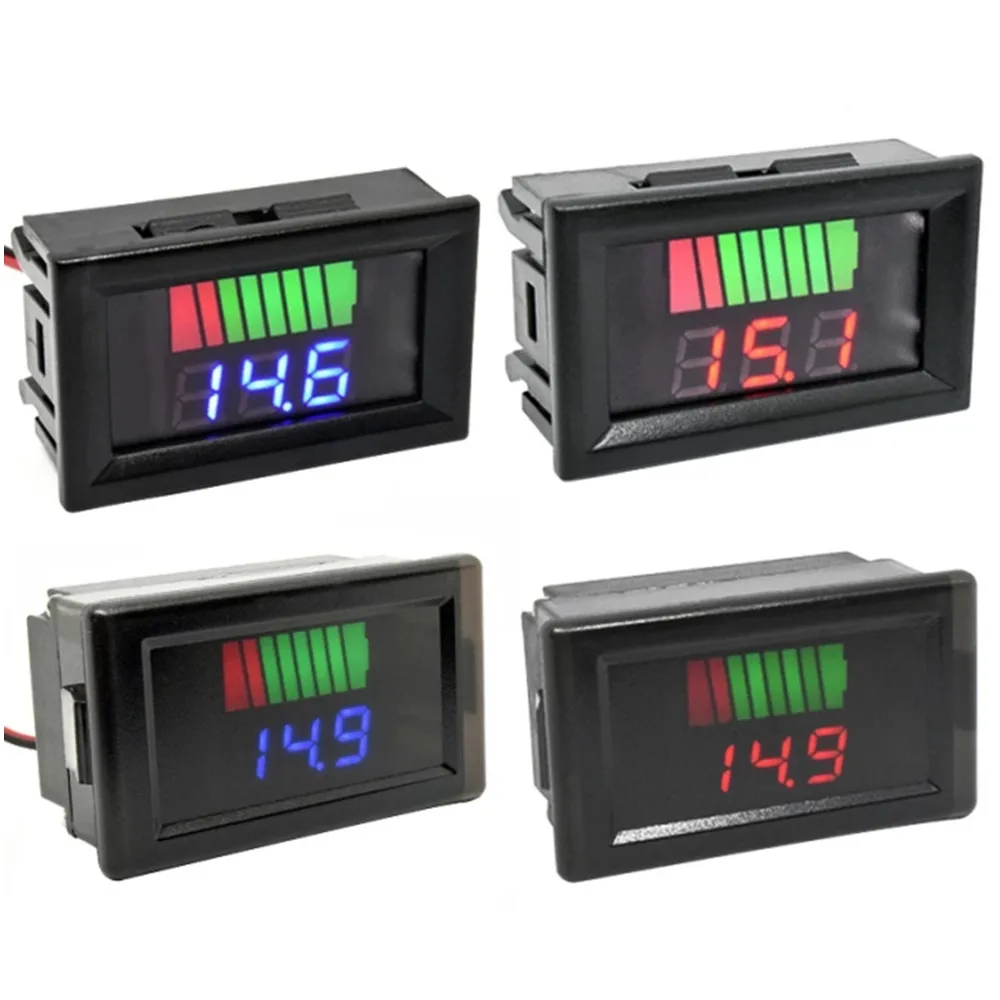 0.56'' LCD Digital Voltmeter 12V 72V 12V-60V Battery Capacity Indicator Lead Acid Power Car Motorcycle Voltage Tester Detector |