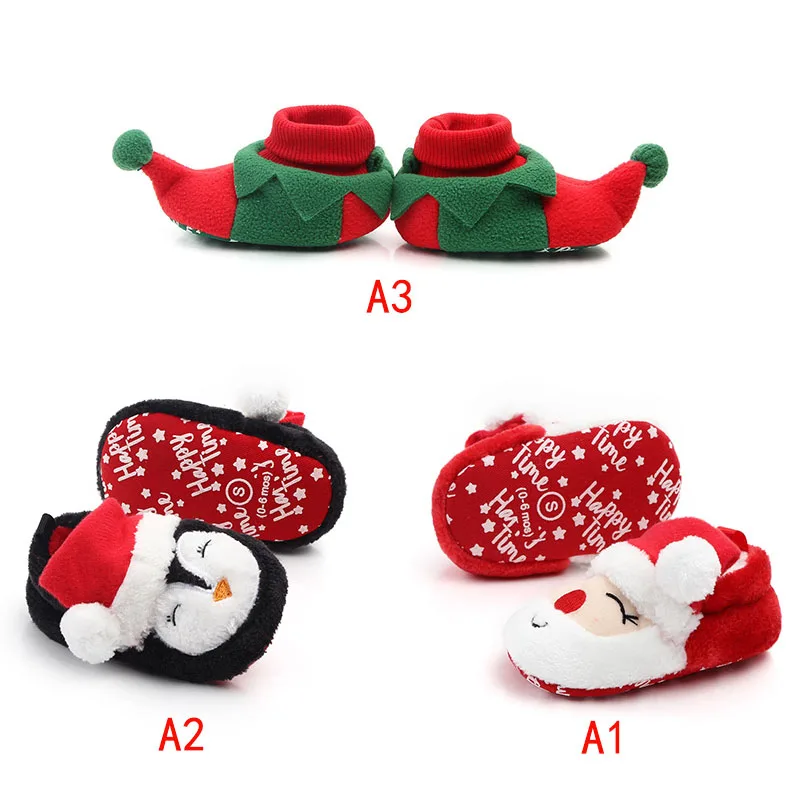 

Baby shoes baby girl soft shoes soft comfortable bottom Christmas Pattern Anti-Slip Casual Shoes Sneakers crib shoes Christmas