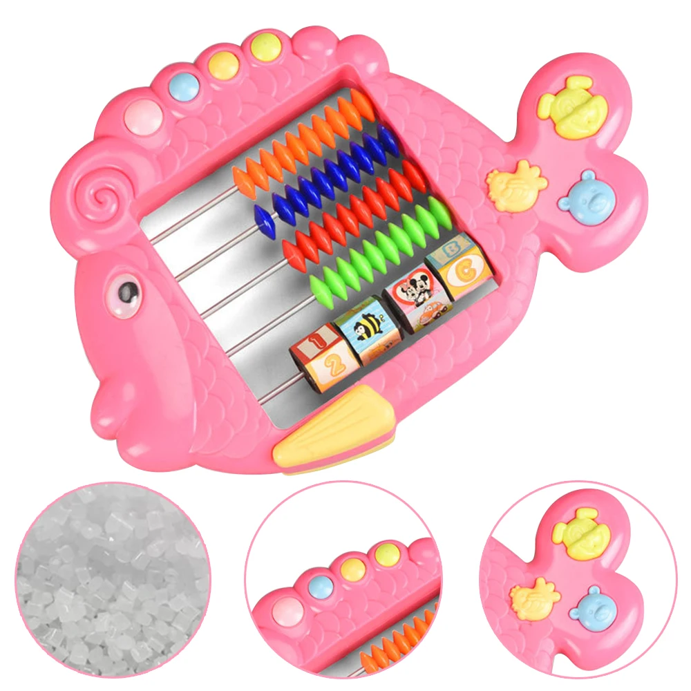 1 Abacus Арифметические детские математические инструменты, китайские счеты, перемещаемые бусины, игрушки в форме дома с часами, обучающая игрушка в случайном порядке - Цвет: 1