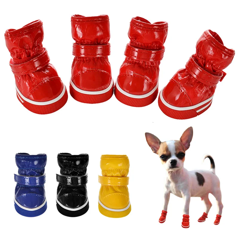 USA SELLER Boots Sneakers SET of 4 Shoes SM Small Dog Hot Road Snow All Weather 