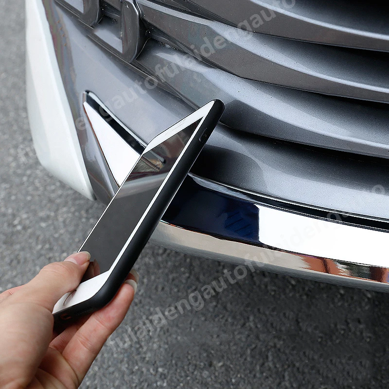 Для Toyota Camry LE XLE хромированная ABS карбоновая накладка на передний бампер, накладка на решетку, автомобильные аксессуары