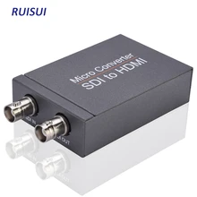 Convertidor De SDI a HD MI, adaptador De SDI a HD MI con salida De Audio y vídeo, detección De formato automático, desincrustador De Audio estéreo, compatible con 3G SDI