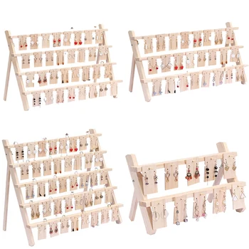

Fashion Wood Jewelry Display Necklace Charms Jewelry Display Tray Pendant Earrings Card Style Pendant Display Tag Card