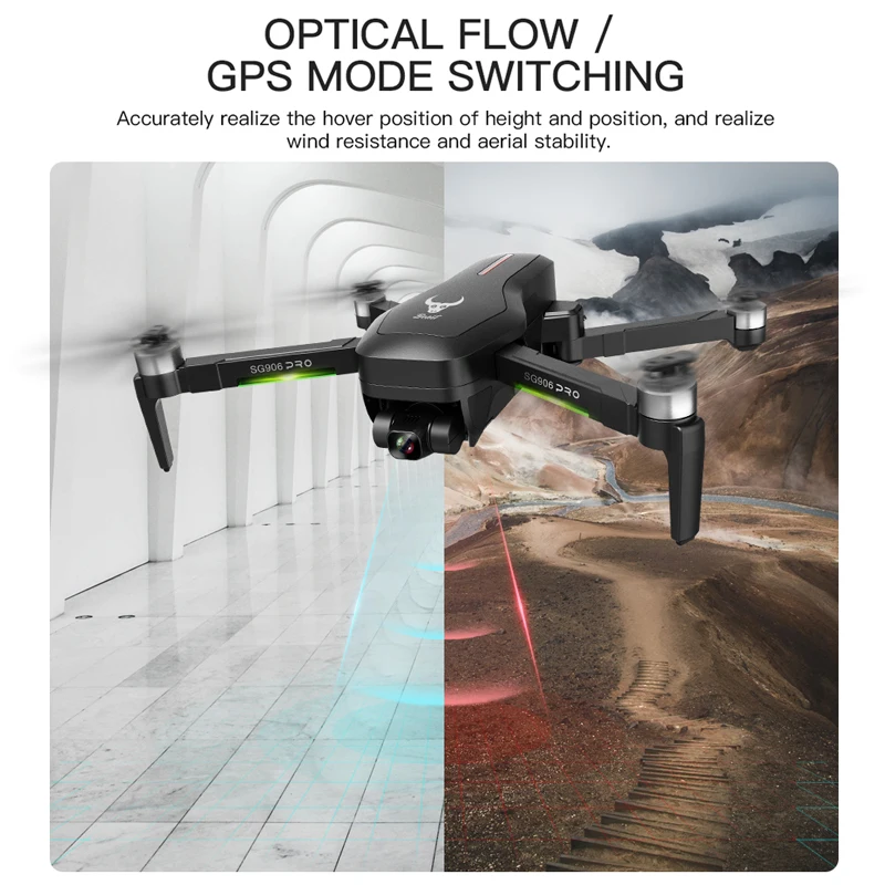 2020 NWE SG906/SG906 Pro 2 дрона 4k HD Механическая 3 осевая Карданная камера 5G Wi Fi gps система