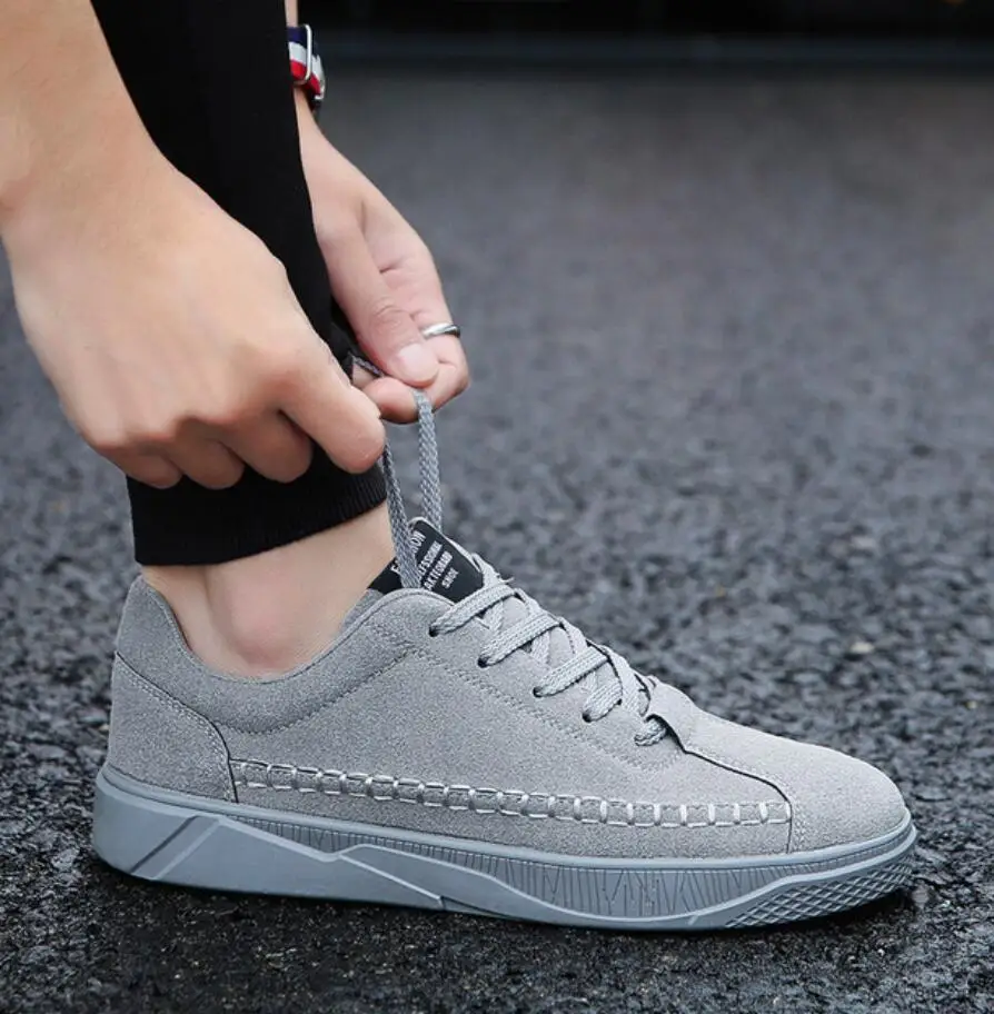 Мужская Вулканизированная обувь на плоской подошве; дышащие Прогулочные кроссовки; модная мужская обувь для улицы в Корейском стиле; шикарная обувь на шнуровке; tenis masculino