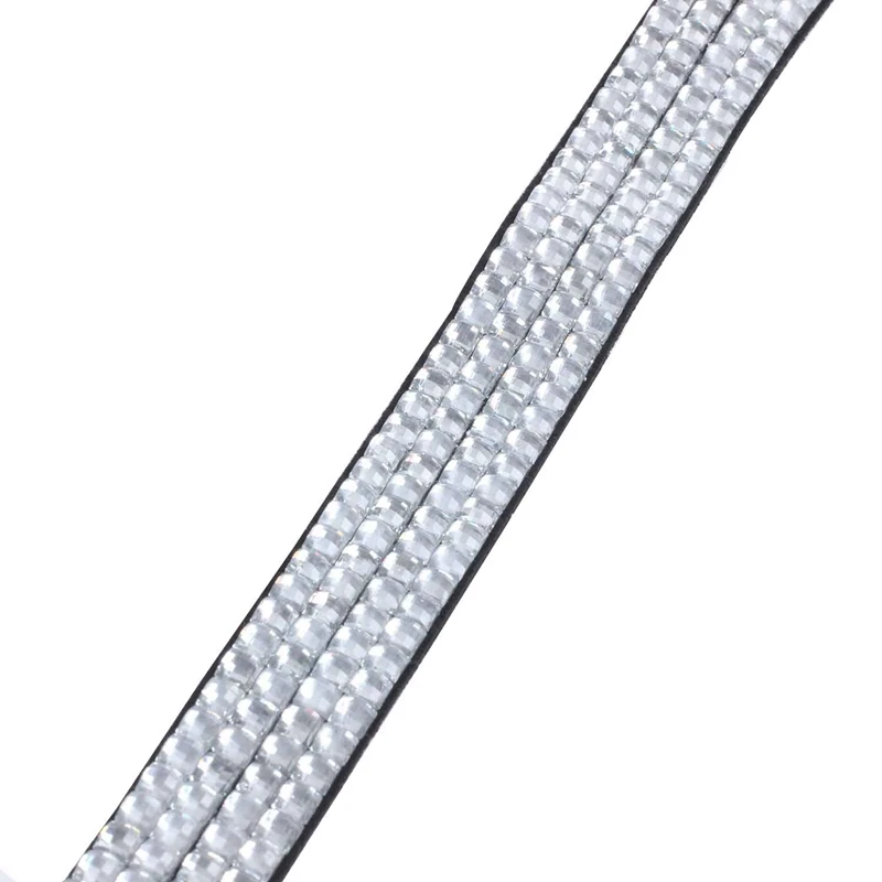 2 шт Стразы Bling Crystal на заказ ремешок вертикальный держатель для удостоверения личности, темно-синий и серебристый