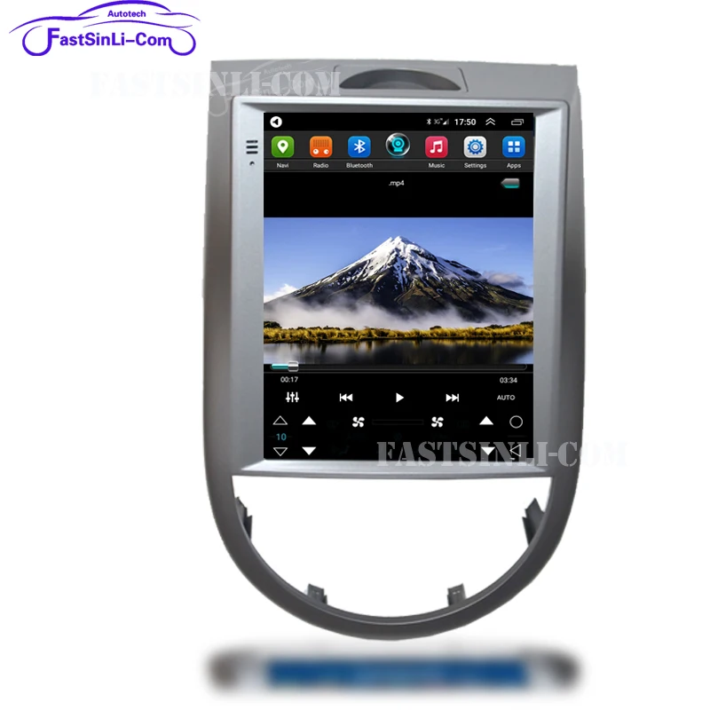Автомобильный мультимедийный плеер на платформе Android с вертикальным экраном в