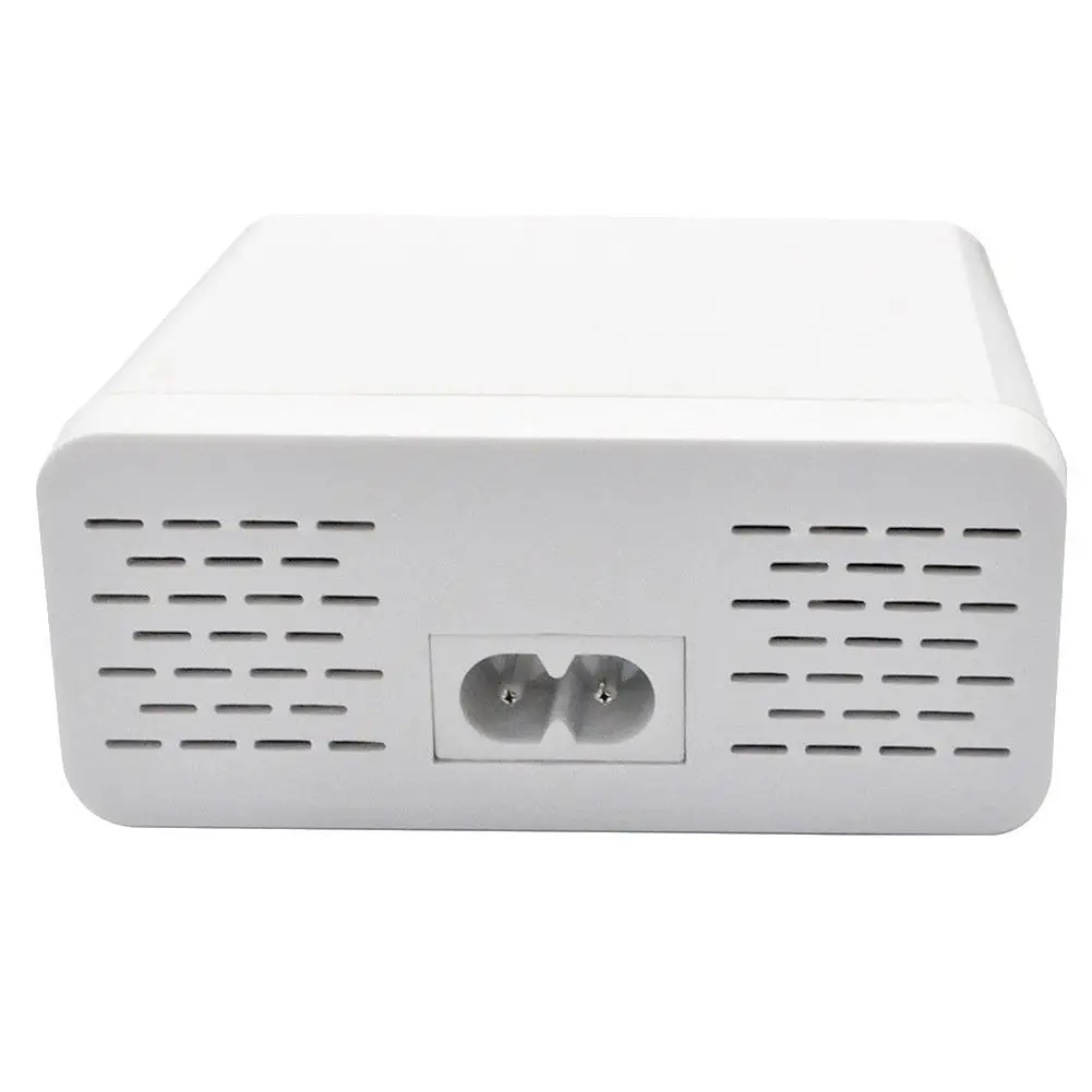 USB3.0 Charge 6 Ports 6A Smart USB Charger Adapter QC3.0 USB Hub USB Hub Charger Dock Station with LCD Display Auto Detect
