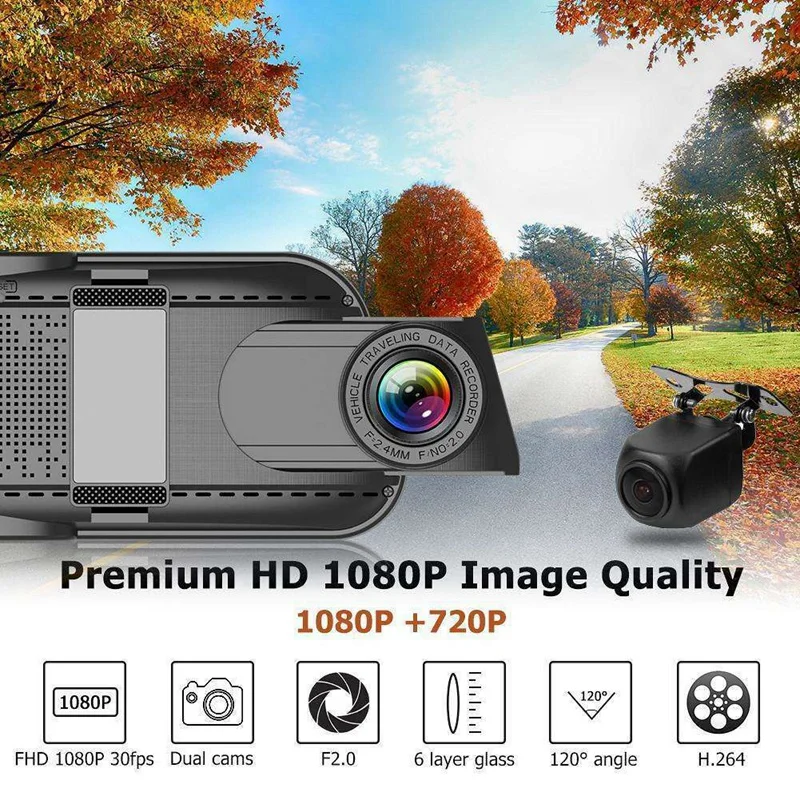 10 дюймов 4G Мобильный Dvr Зеркало заднего вида Dvr Камера Двойной объектив Android 5,1 Dash Cam приложение Adas Предупреждение Bluetooth двойной объектив G-Сенсор Dvr