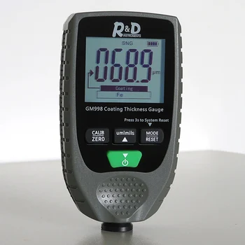 

Auto Power Off LCD Display Portable High Home Car Paint Battery Powered Thickness Gauge Meter Handheld Compact