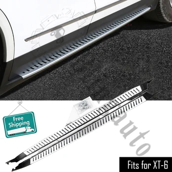 

Fits for C.adillac XT-6 XT6 2019 2020 2Pcs left right running board side steps nerf bar car pedal side stairs
