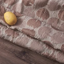 Высококачественная жаккардовая льняная хлопчатобумажная ткань кофейная точка независимый дизайнер бренд tissu модное платье Платье Брюки материал