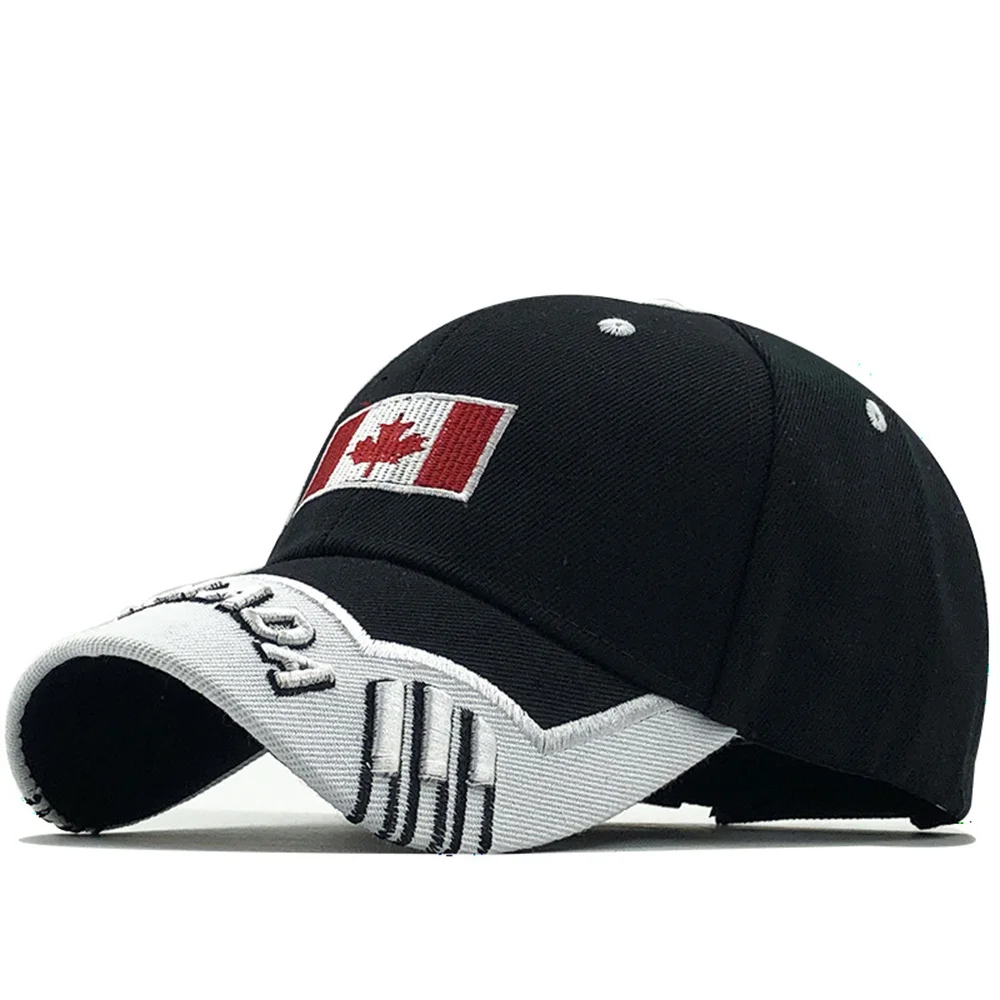 New Arrival Baseball Cap Canada Flag Embroidery Snapback Men Women Fishing Golf Maple Leaf Adjustable Bone Dad Hat Gorras EP0069 (10)