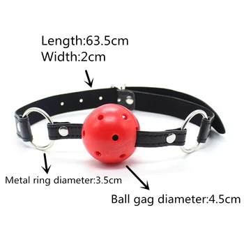 Sexy Shop Accessories BDSM Bondage Harness Ball Open Mouth Gag Fetish Men Slave Adult Games Erotic Products Porn Toys For Couple 6