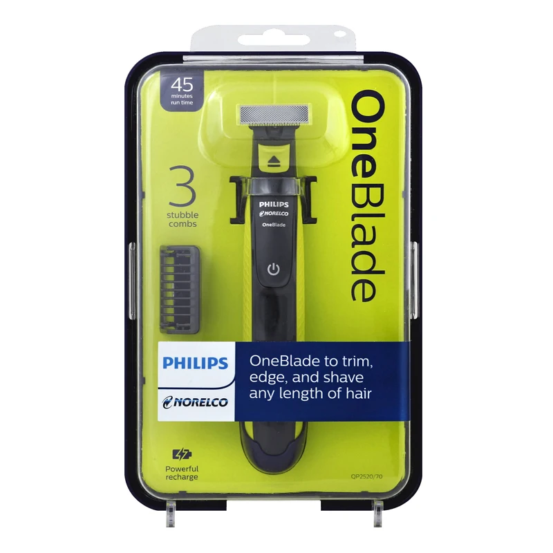 Бритва Philips QP2520 OneBlade Женская аккумуляторная с NimH батареей обеспечивает до 4