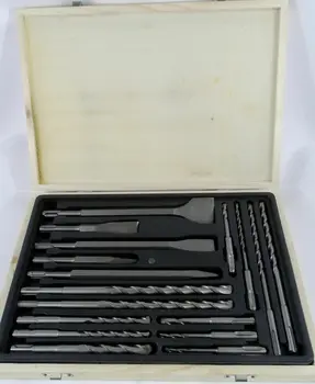 

New 17pc Rotary Hammer Drill SDS+ Plus Bit Bits Chisel Set Concrete Fits Hilti