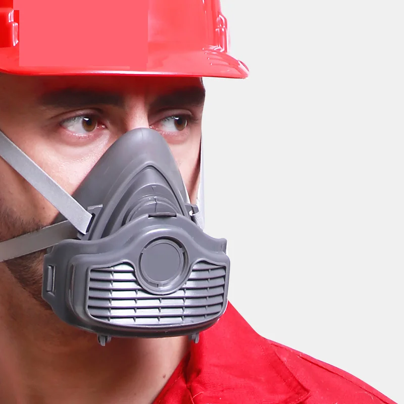 

Dust Mask Respirator Anti-dust Filter Gas Mask Set Chemical Masks Industrial Construction Paint Protective Mask Workplace Safety
